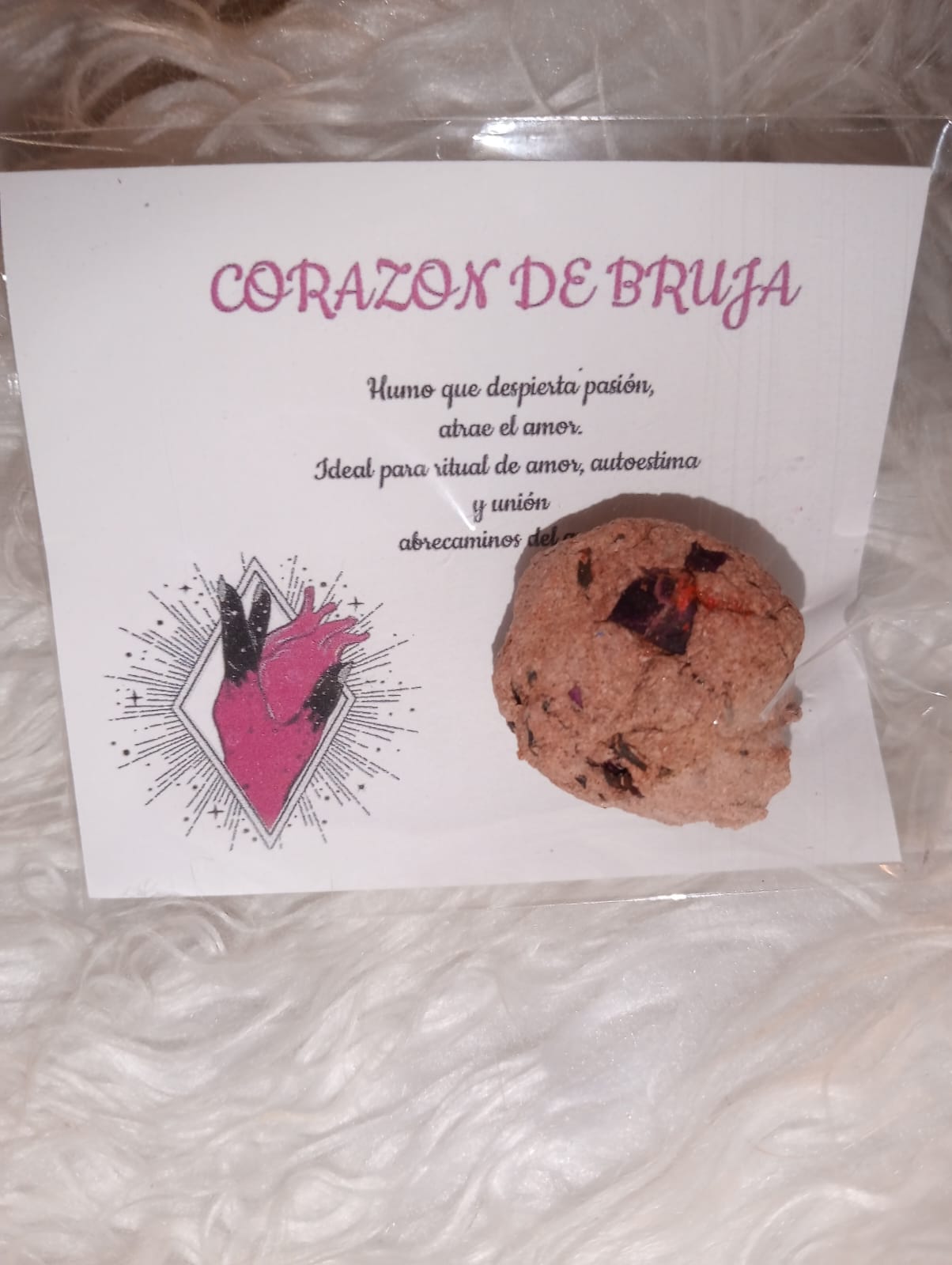bomba de defumacion CORAZON DE BRUJA